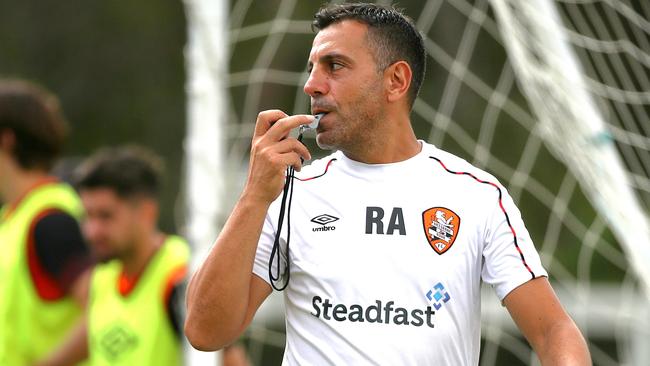 Ross Aloisi has denied punching United coach Jacobo Ramallo. Picture: Peter Wallis