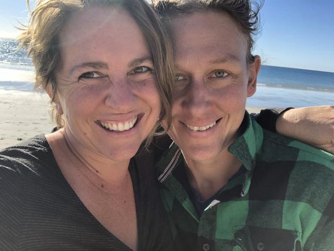 Holly Zwalf and her partner Maaike, a 43-year-old from regional Queensland.