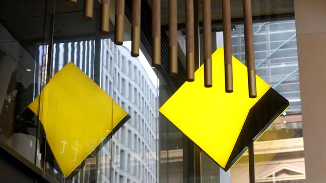 SYDNEY, AUSTRALIA - NewsWire Photos MAY 4, 2024: Commonwealth Bank signage on George Street in the Sydney CBD. Federal budget stock images.Picture: NCA NewsWire / Damian Shaw