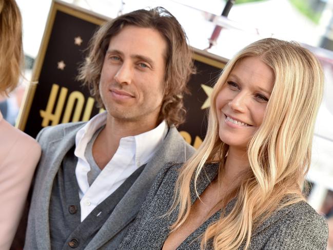 Brad Falchuk and Gwyneth Paltrow in Hollywood, California. Picture: Axelle/Bauer-Griffin/FilmMagic