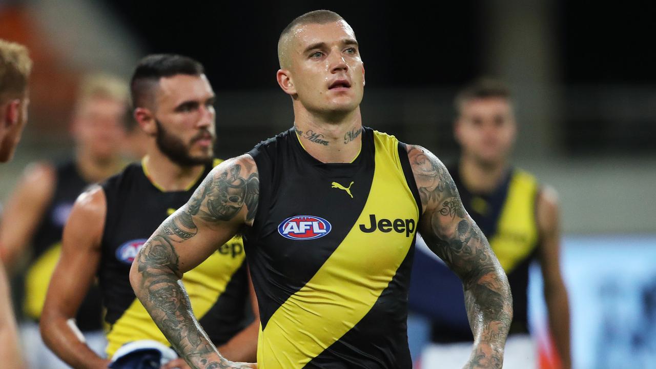 Richmond's Dustin Martin has apologised via Twitter. Picture: Phil Hillyard