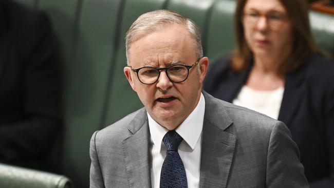 CANBERRA, AUSTRALIA, NewsWire Photos. NOVEMBER 14, 2023: The Prime Minister, Anthony Albanese during for Question Time at Parliament House in Canberra. Picture: NCA NewsWire / Martin Ollman