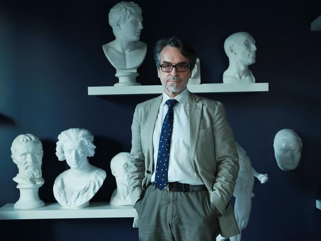 Allen in an art studio at Sydney Grammar. Picture: John Feder