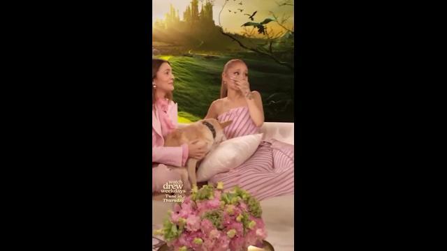 Drew Barrymore surprises Wicked star Ariana Grande with prop from The Wizard of Oz