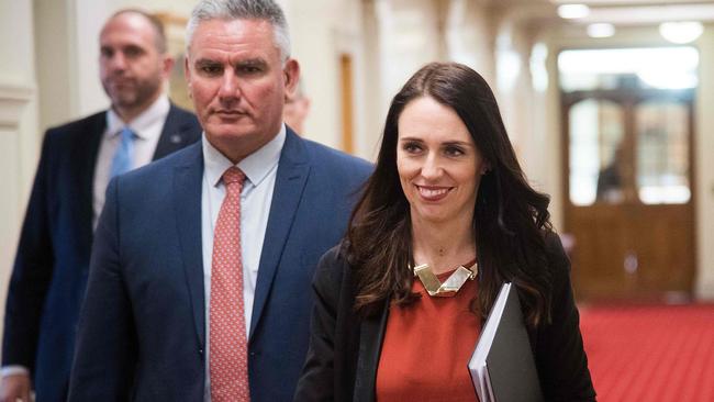 Ardern said her decision to leave the church didn’t affect the support she has received from her family. Picture: Marty Melville/AFP