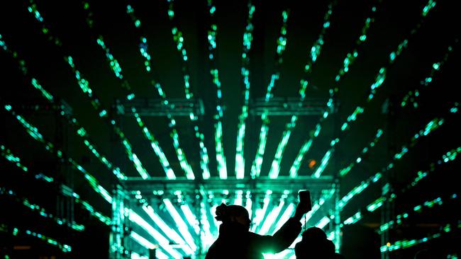 A New Year fireworks show for children at the Museumplein in Amsterdam. Picture: AFP