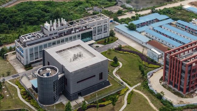 The P4 laboratory, left, on the campus of the Wuhan Institute of Virology in Wuhan. Picture: AFP.