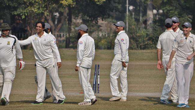 Australian and Pakistani players at last year’s inaugural Fayyaz Sumbal Cup. Third from left — one of the fastest bowlers in modern cricket, and patron of the Fayyaz Sumbal Foundation, Shoaib Akhtar. Far right — Danny Caruana.