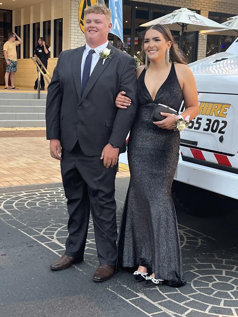 The students of Fraser Coast Anglican College arrive at their formal.