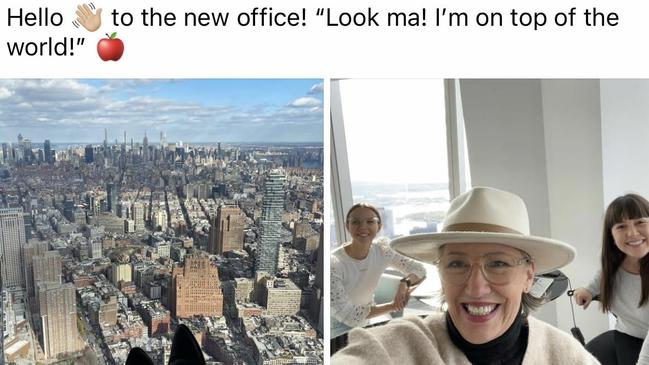 Roxie Bennett at the One World Trade Center in New York. Picture: Supplied