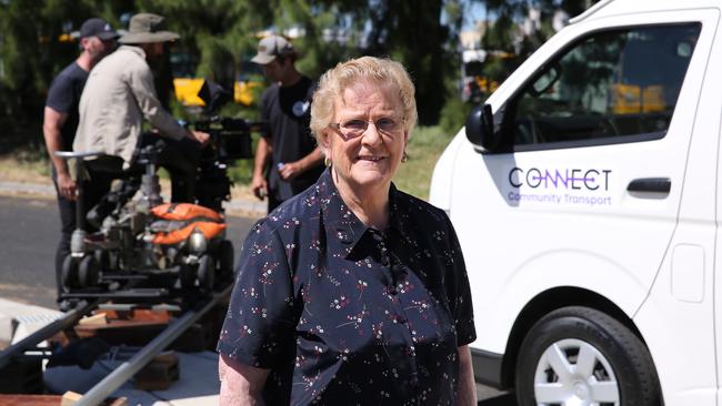 Margaret Lange, 88, will star in the police road safety campaig. Picture: supplied.