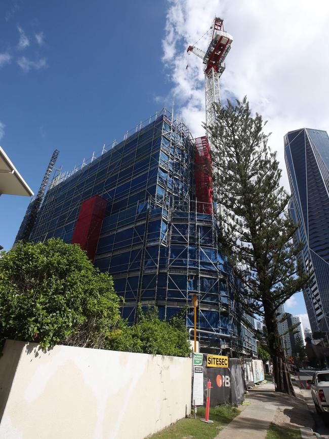 The Shoreline tower site at 61 Old Burleigh Rd, Surfers Paradise. Picture: Glenn Hampson