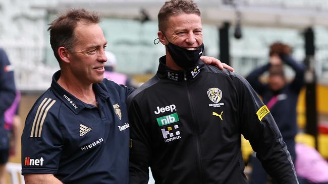 The master and the apprentice. Clarko and Dimma. Picture: Michael Klein