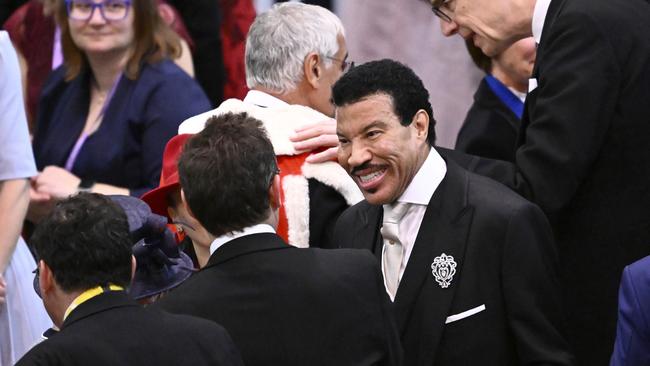 Lionel Richie arrives at Westminster Abbey. Picture: Getty Images