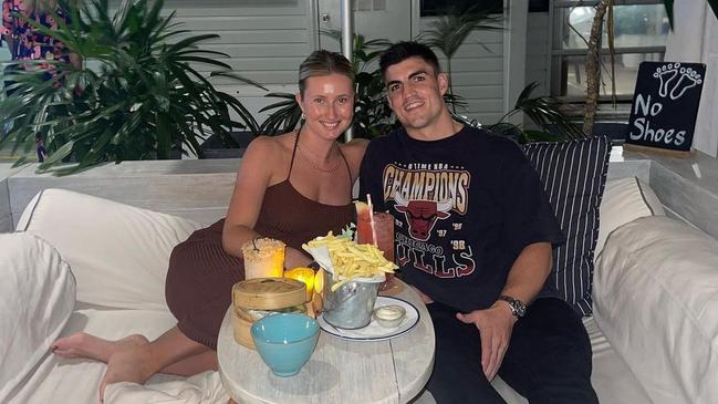 Brayden Maynard and girlfriend Ashlee Browning holidaying in Port Douglas.