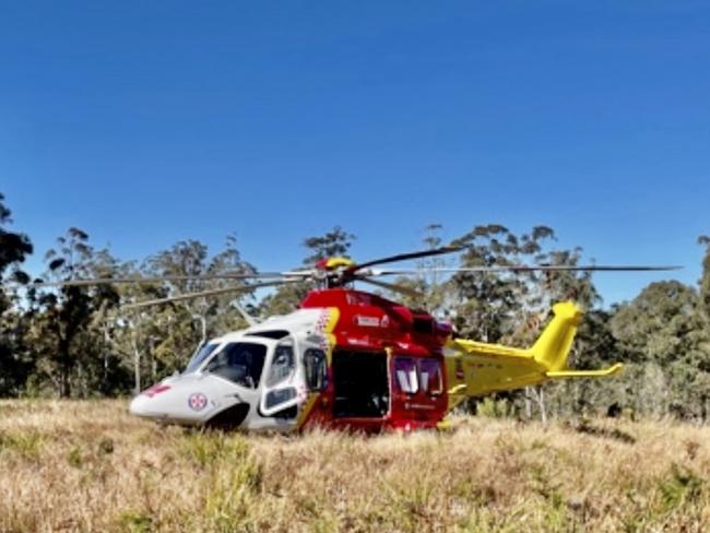 Helicopter called after motorcycle crash south of Grafton