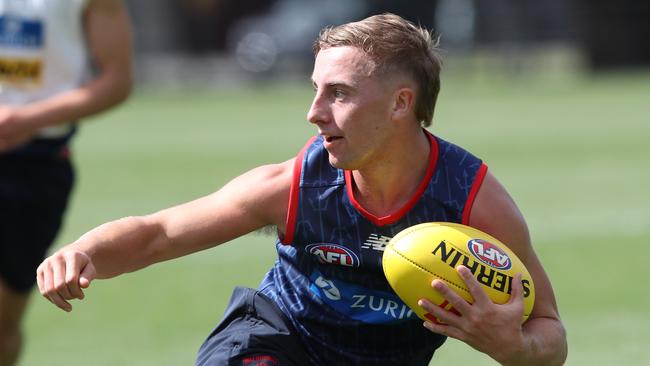 Bailey Laurie has been getting more midfield minutes this pre-season. Picture: David Crosling