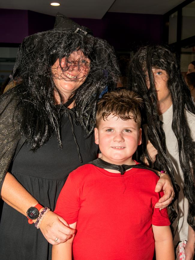 Susan Hall, Saxon Blenke and Sienna Blenke from Eimeo at Mackay Charity Zombie Walk. Saturday, October 30, 2021. Picture: Michaela Harlow