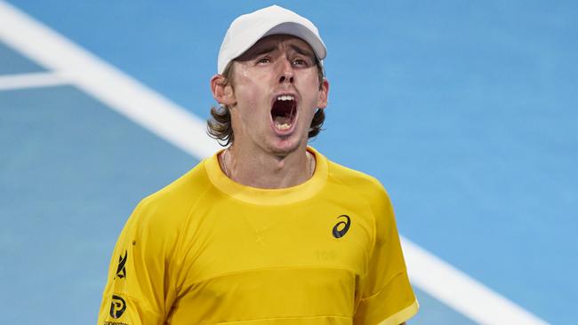 Alex de Minaur will be a top eight seed at the Australian Open after Andrey Rublev suffered a surprise loss on Thursday. Picture: Brett Hemmings / Getty Images