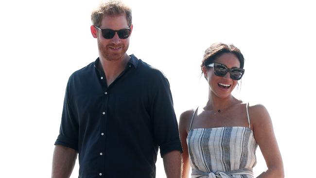 Prince Harry, Duke of Sussex and Meghan, Duchess of Sussex, on Fraser Island.