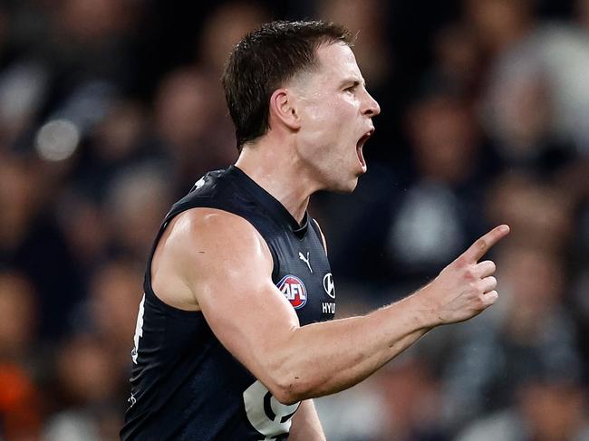 Carlton’s forward line will look different without Matt Owies in 2025. Picture: Michael Willson/AFL Photos via Getty Images