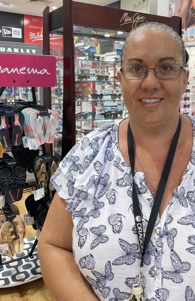 Rebecca Lines, staff member of Sugarland sunglasses store Bright Eyes, regularly needs to advise customers to move to the store entrance or even further outside in order to obtain sufficient signal to use their phones.