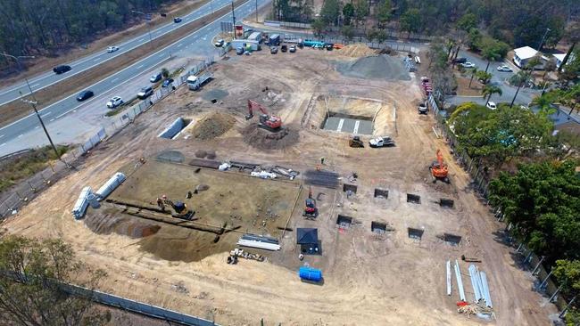 UNDERWAY: Work has commenced on a rebuild of the Caltex Blacksoil store on the Warrego Highway.