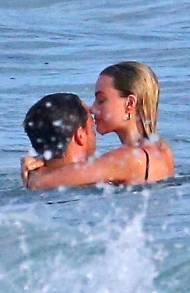 It appeared Margot Robbie and her husband Tom Ackerley were combining work and pleasure. Picture: Backgrid