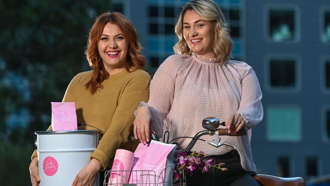 Katie Devic and Melissa Glentis have more than 30 years’ experience in cafes and coffee roasting and quickly set about making their own blends. Picture: Jason Edwards