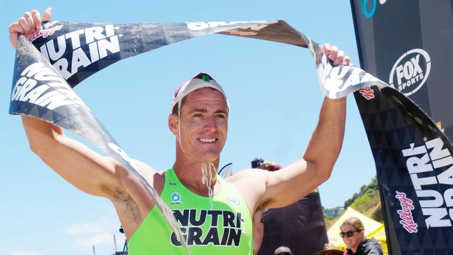 Nutri-Grain IRONMAN and IRONWOMAN Series. at Fairhaven beach Ironman winner Shannon Eckstein Picture: Mark Wilson.