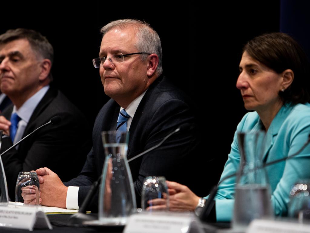 Scott Morrison advised people not to go ahead with non-essential, organised gatherings of more than 500 people starting from Monday. Picture: AAP/Paul Braven.