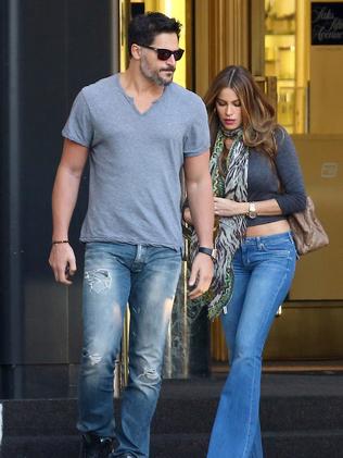 Committed ... newly engaged couple Sofia Vergara and Joe Manganiello, jewellery shopping this month. Picture: Splash News