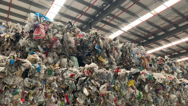 SKM Recycling is piled sky-high in Melbourne warehouses.