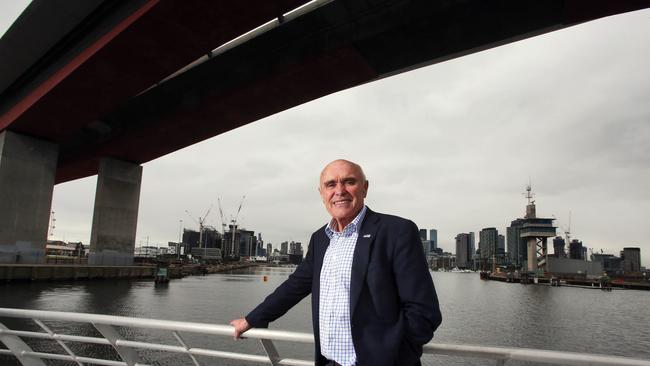 Businessman and former trucking magnate Paul Little launches Port Philip ferries.