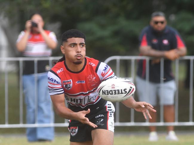 Kirwan State High School hosts St Patrick's College, Mackay, in round 1 of the 2025 Aaron Payne Cup. Picture: Evan Morgan