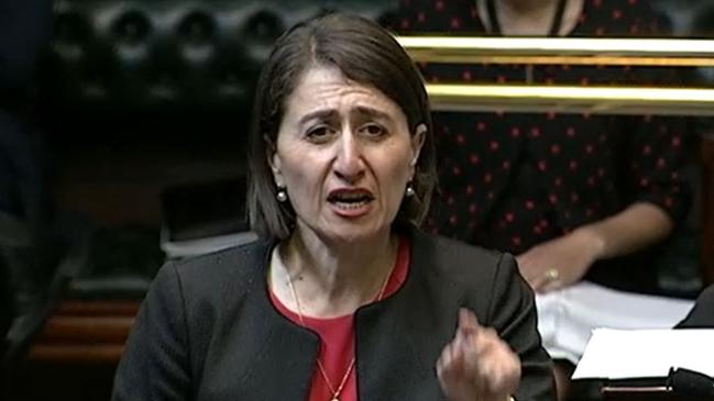 NSW Premier Gladys Berejiklian defended herself in parliament.