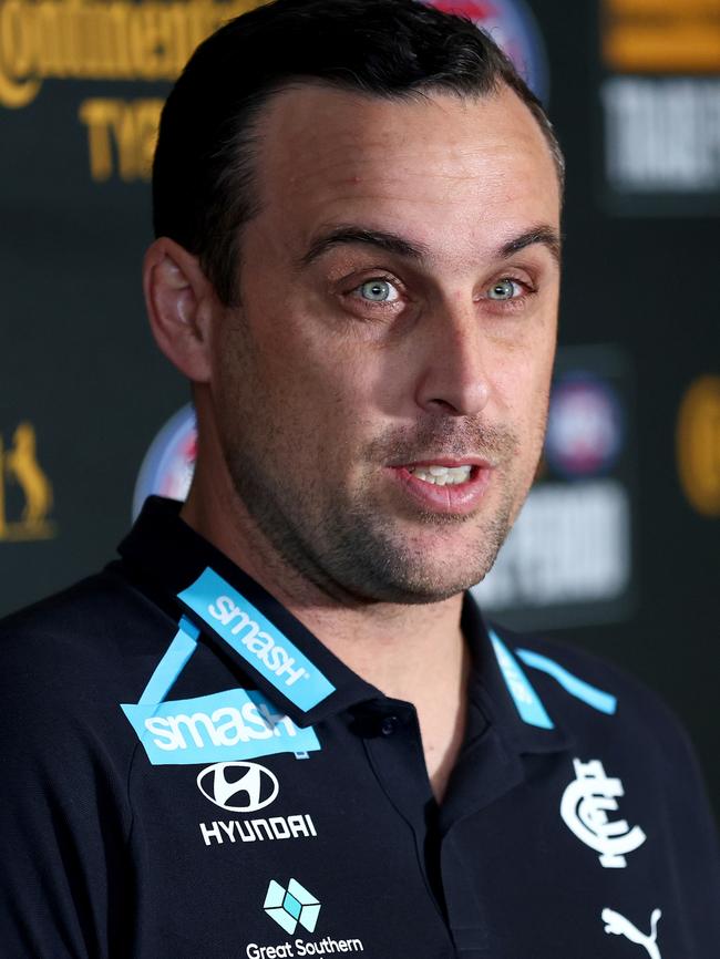 Blues list boss Nick Austin. Picture: Josh Chadwick/AFL Photos via Getty Images