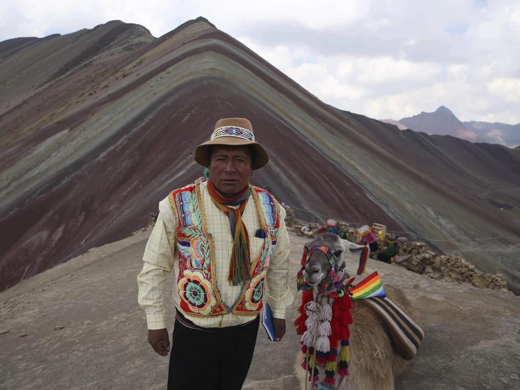 Community leader Gabino Human has seen a massive influx of tourists. Picture: AP/Martin Mejia