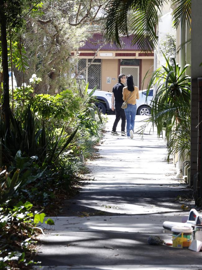 The side of the street which is home to Sydney Lord Mayor Clover Moore’s property. Picture: Jonathan Ng