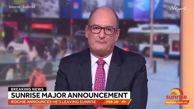 David Koch announces departure from Sunrise after 21 years