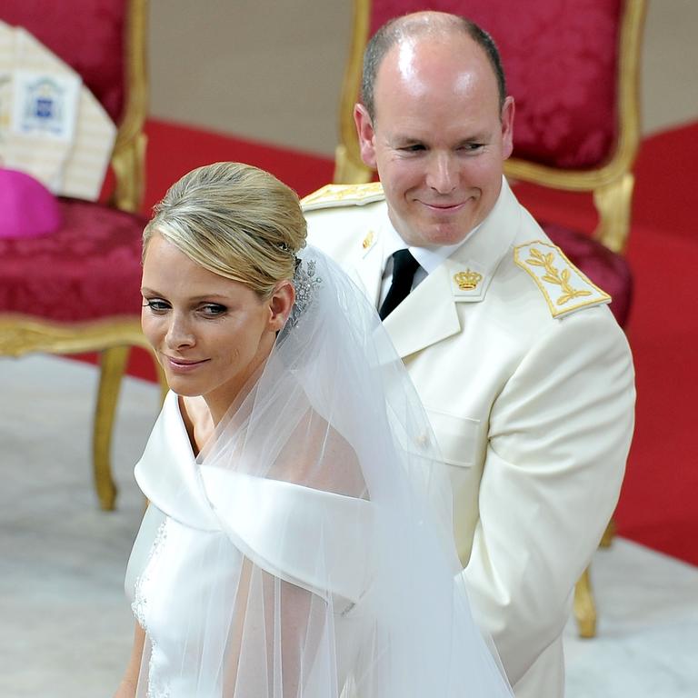 Paris, France. 04th Oct, 2022. Princess Charlene of Monaco (L) and