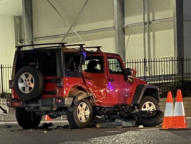 Motorcycle, 4WD in serious crash at Gepps Cross