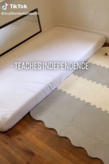 Montessori Mum explains the benefits of having her baby sleep on a mattress on the floor Kidspot