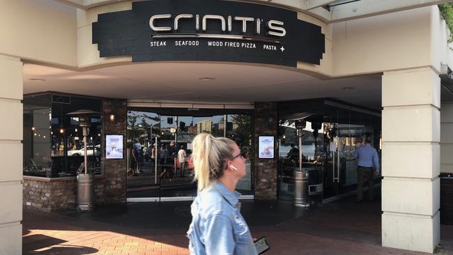 Criniti's restaurant Manly. Picture: Jim O'Rourke