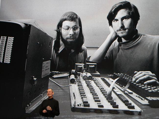 Steve Jobs and Steve Wozniak.