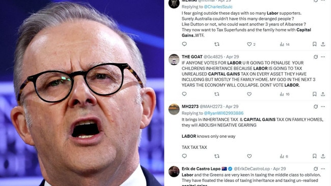 Labor and Anthony Albanese have been targeted by an apparent co-ordinated scare campaign on social media.