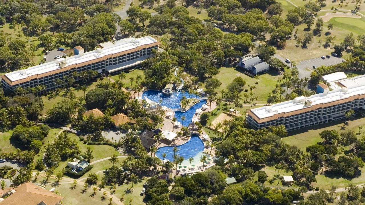 A 2016 aerial shot of the Capricorn Resort at Yeppoon, taken shortly after its closure.