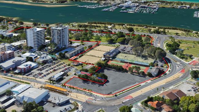 The proposed second casino site around Carey and Queens Park in Southport