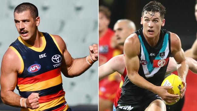 Taylor Walker and Connor Rozee – who are the Crows and Power players to watch when footy resumes?