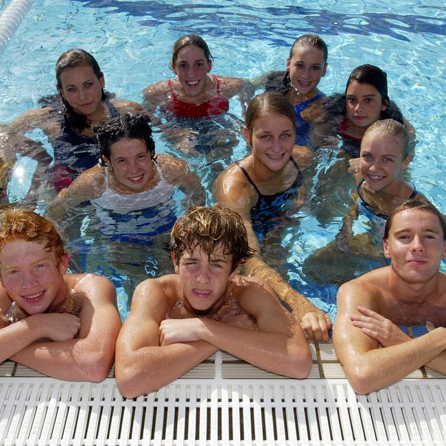 The Somerset College swimming squad